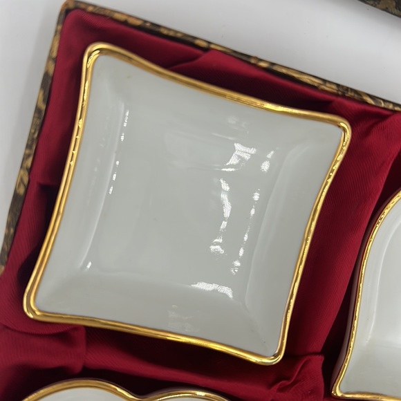 4 Vintage Limoges France Playing Cards King Queen Ace Jack Trinket Dishes - Picture 15 of 17